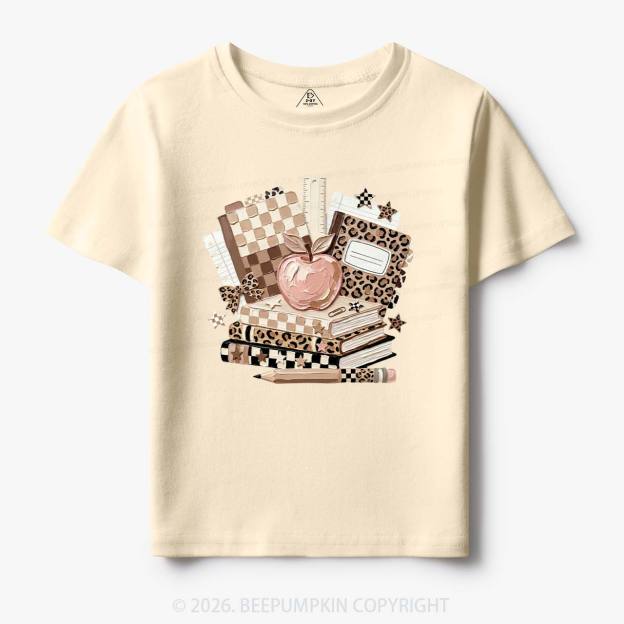 Checkered & Cheetah Back To School Toddler&Kid's Tees