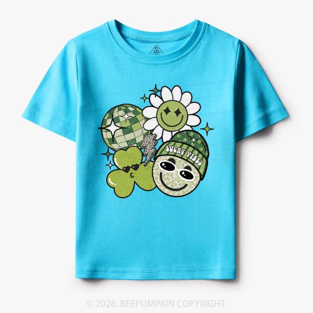Disco Lucky Vibes Toddler&Kid's Tees Beepumpkin