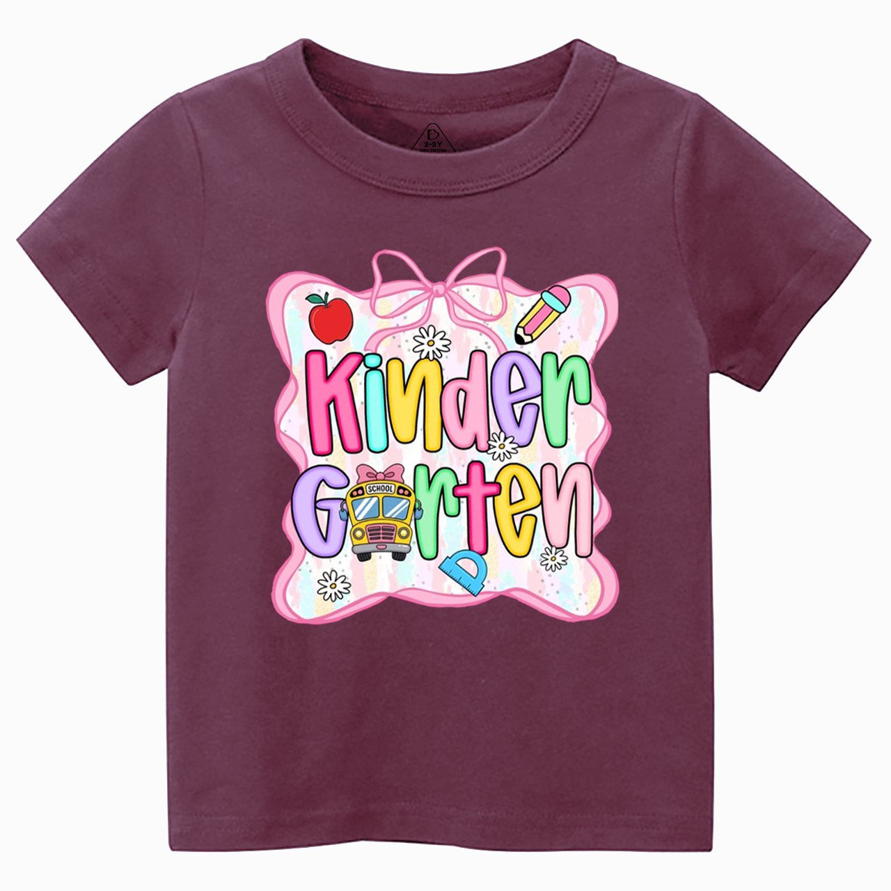 Personalized Bow Back To School Gift Bag Toddler&Kid's Tees Beepumpkin 