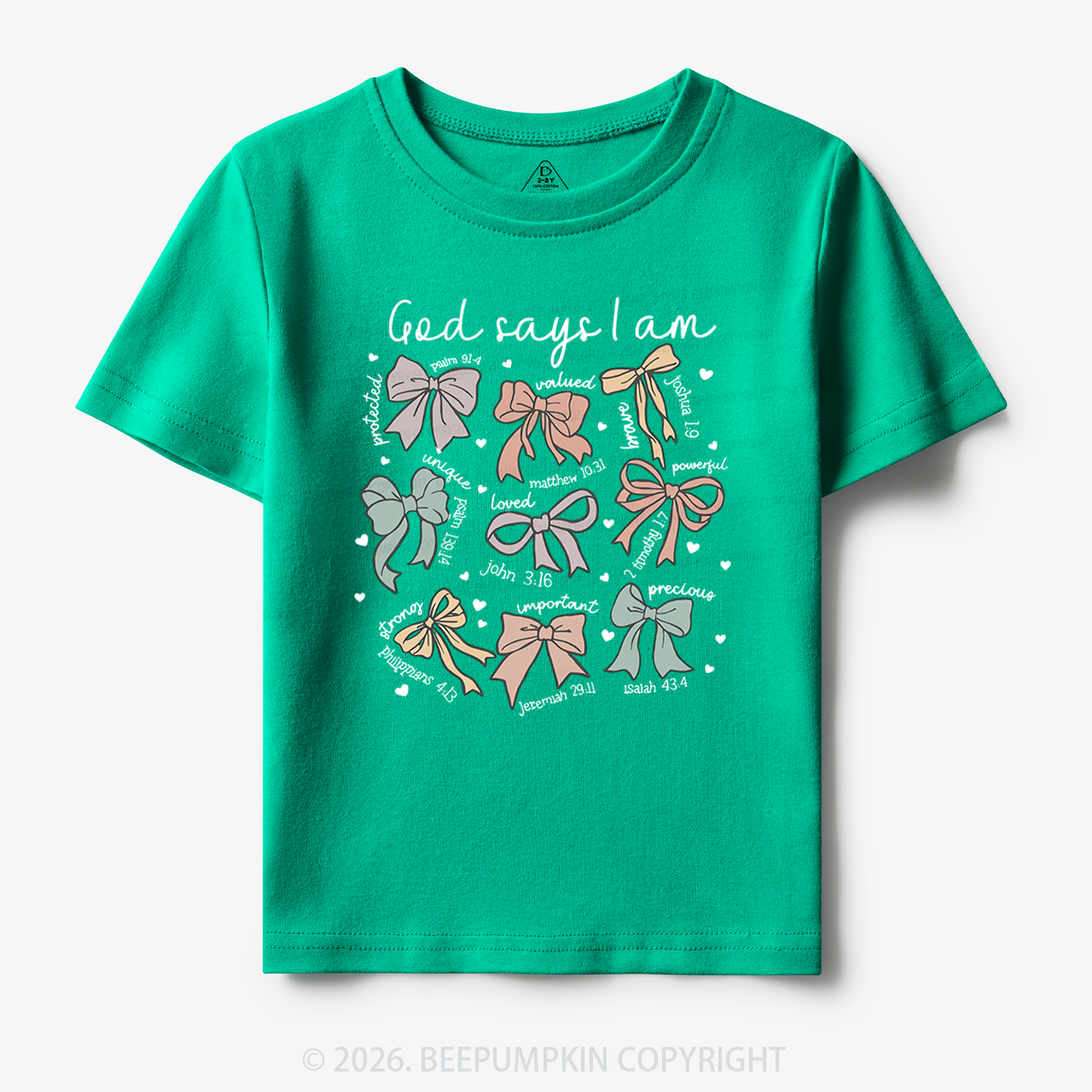 Jesus Gifts God Says I Am Girl Toddler&Kid's Tees