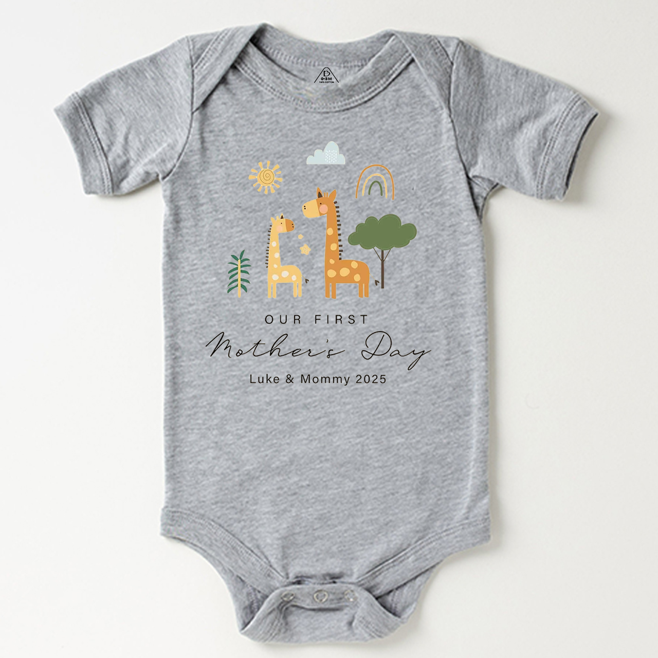 Personalized First Mother's Day Bodysuit Beepumpkin