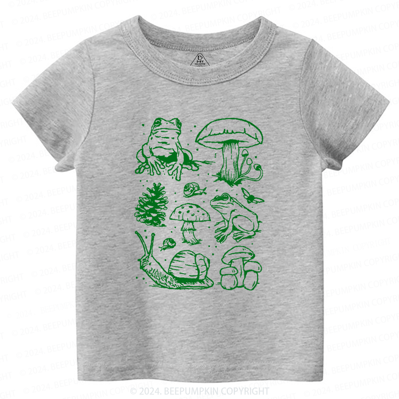 Nature Lover Mushroom Explore Adventure Toddler&Kids Tees Beepumpkin 