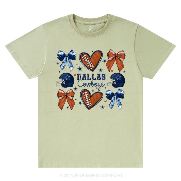 Blue Star Football Mama T-Shirts Beepumpkin