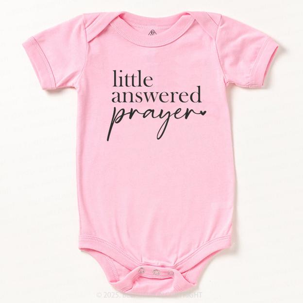 Little Answered Prayer Baby Bodysuit Beepumpkin