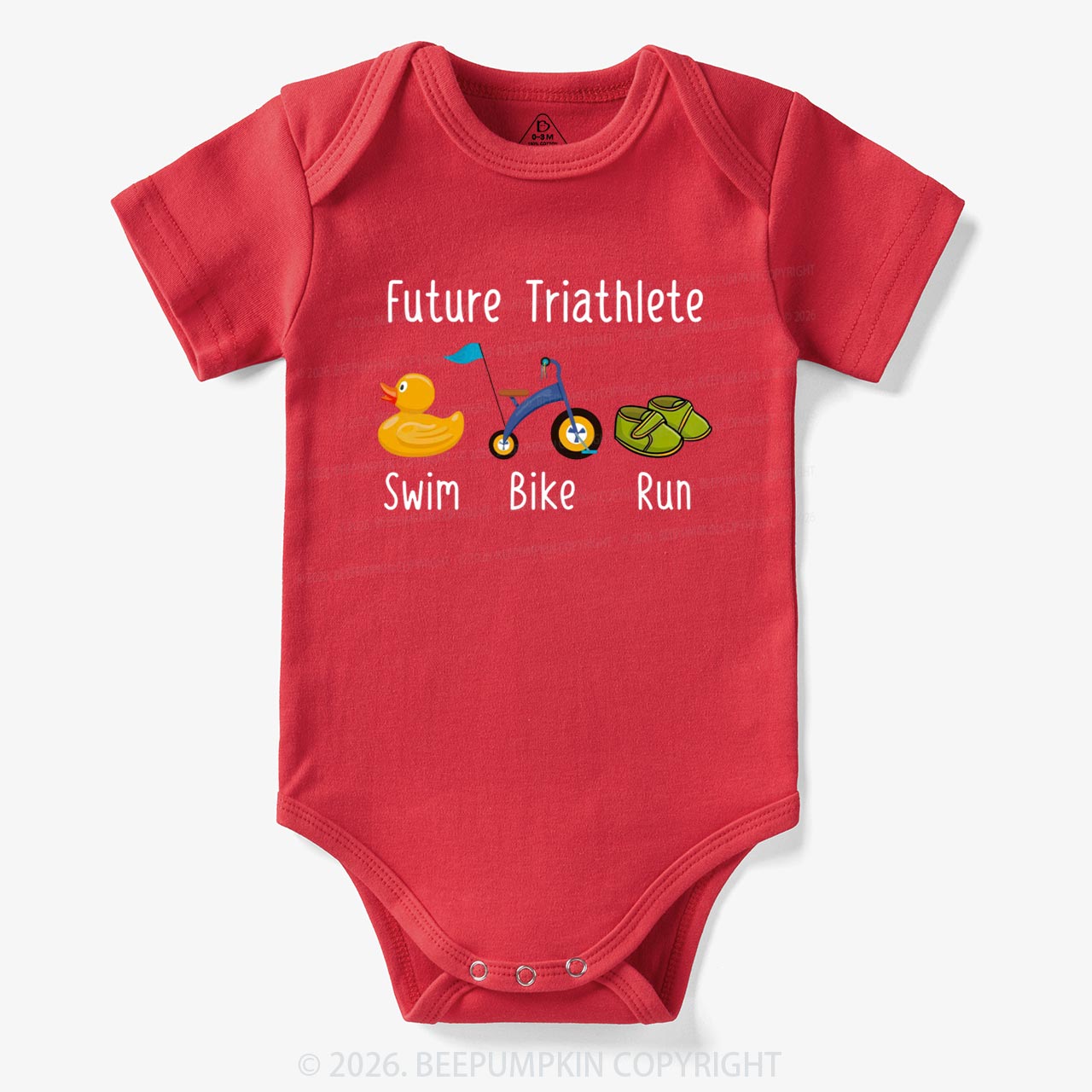 Future Triathlete Swim Bike Run Bodysuit