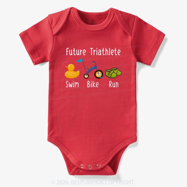 Future Triathlete Swim Bike Run Bodysuit