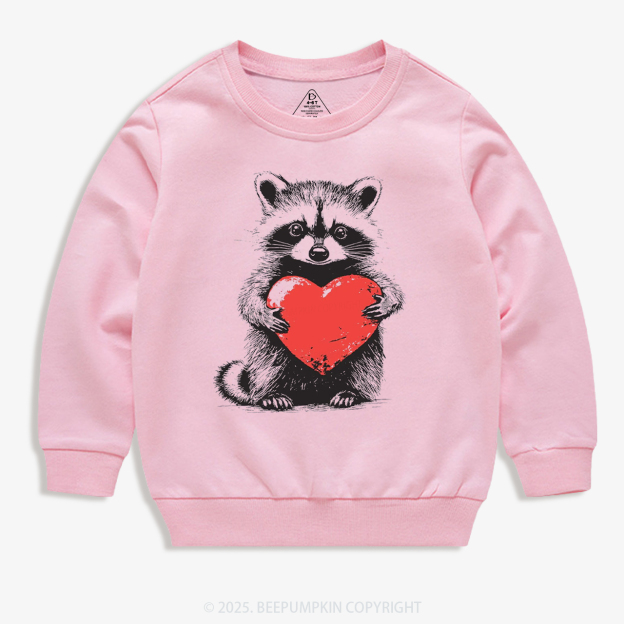 Sweet Thief Of Hearts Valentine's Day Kid's Sweatshirt