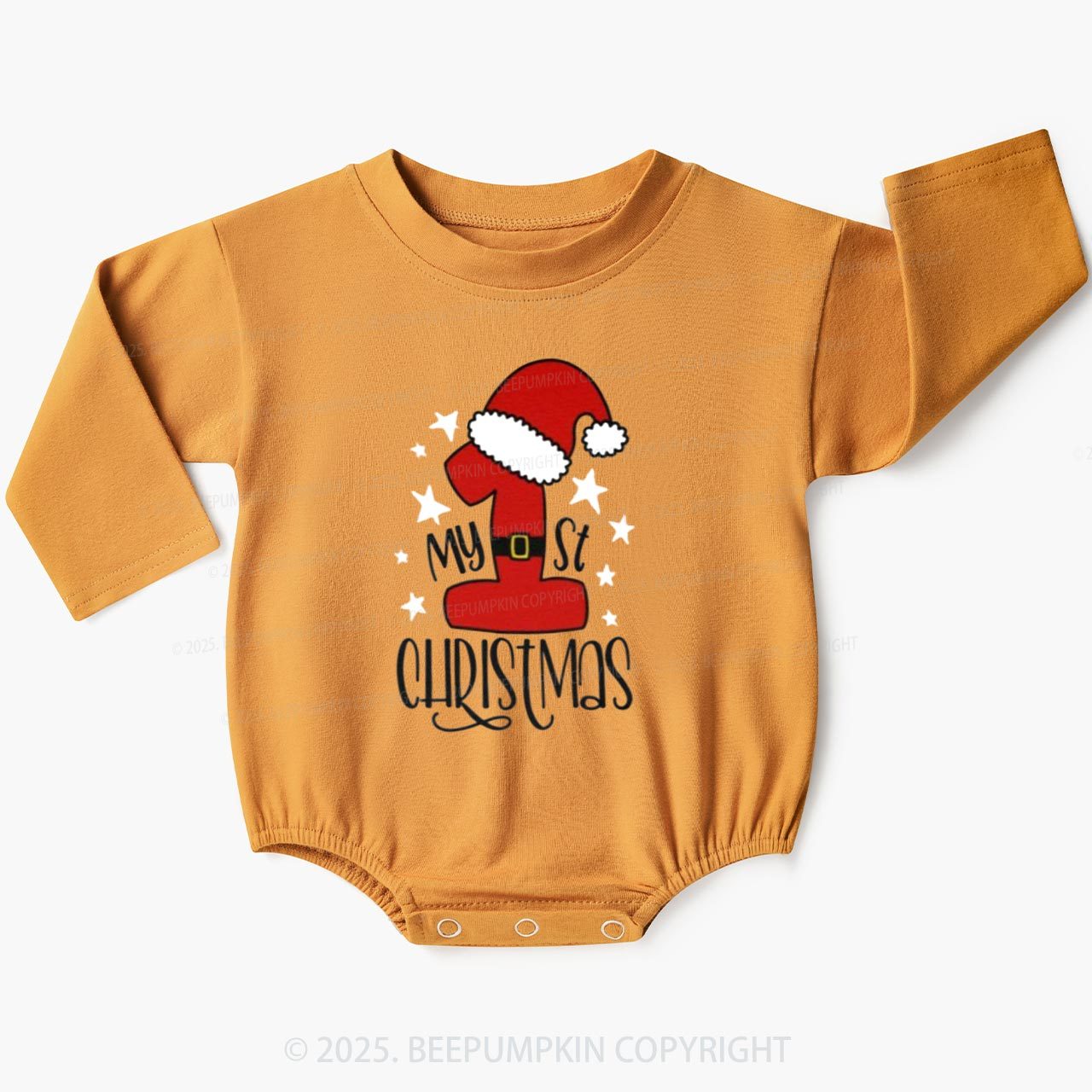 My 1st Christmas Baby Bubble Romper Beepumpkin
