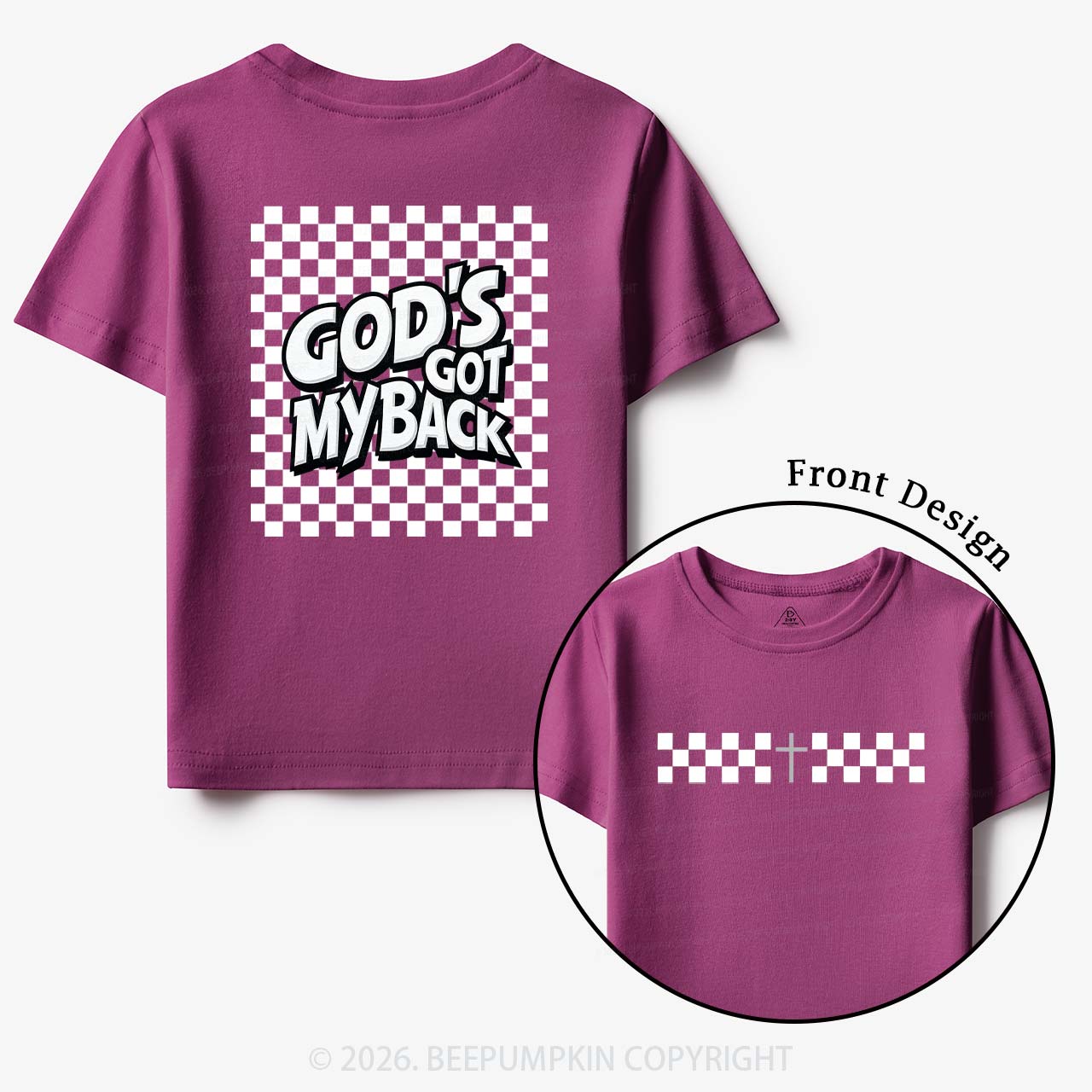 God's Got My Back Christian Toddler&Kid's Tees