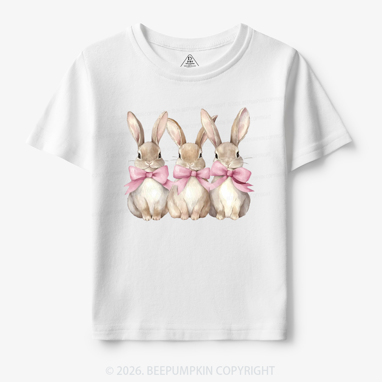 Triple Bunny Hug Easter Toddler&Kid's Tees