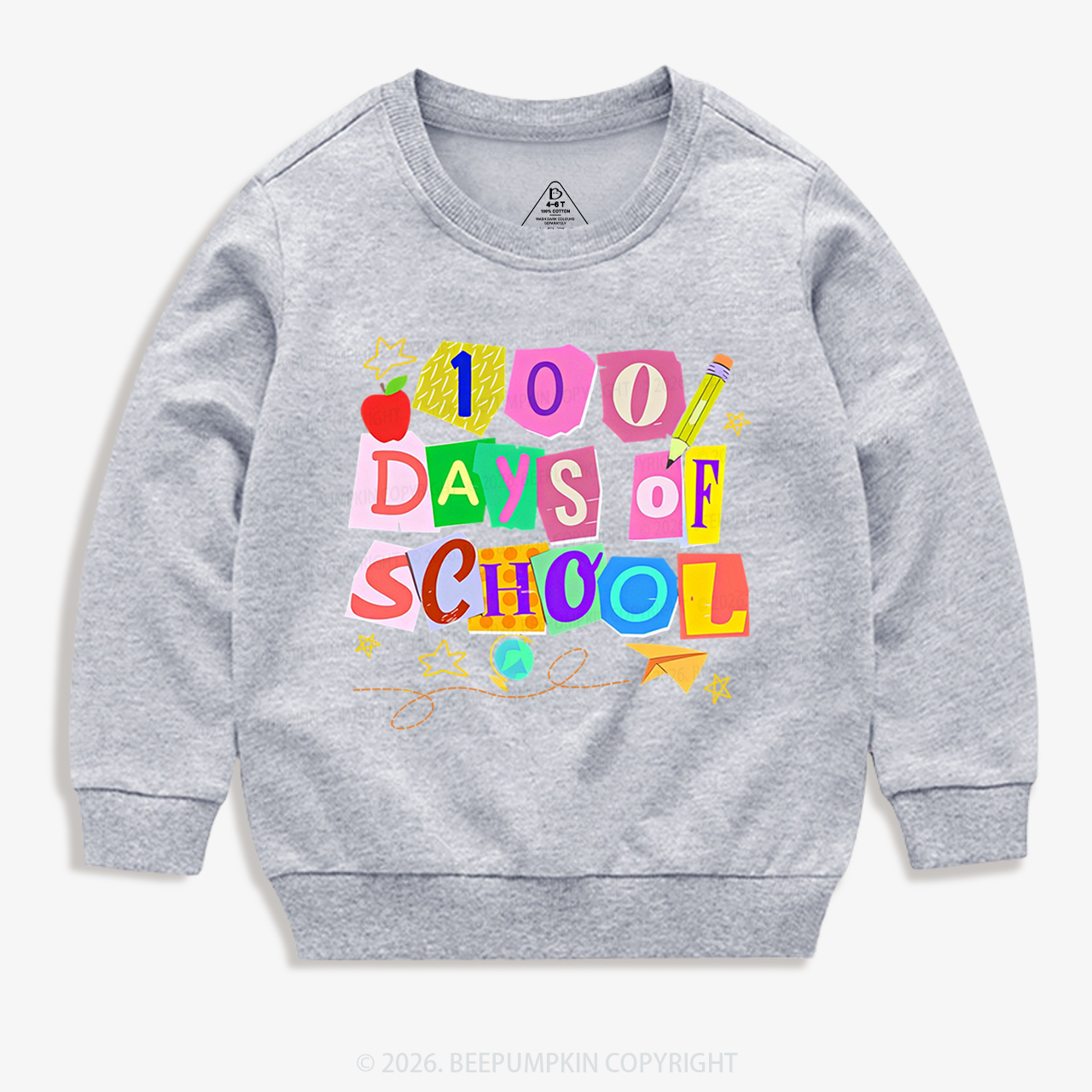 Crafty Classroom 100 Days Edition School Toddler&Kid's Sweatshirt