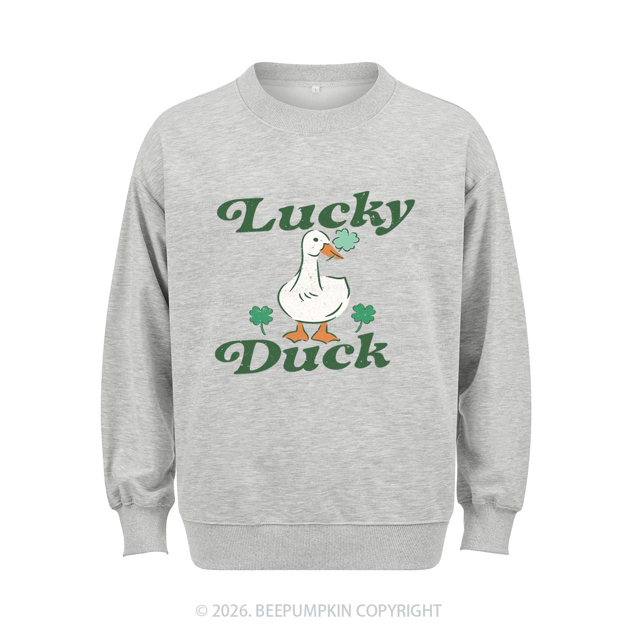 Lucky Duck St Patrick's Day Aldult Sweatshirt