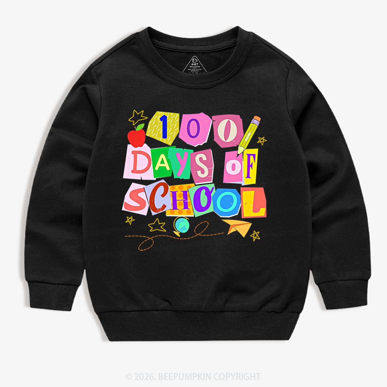 Crafty Classroom 100 Days Edition School Toddler&Kid's Sweatshirt