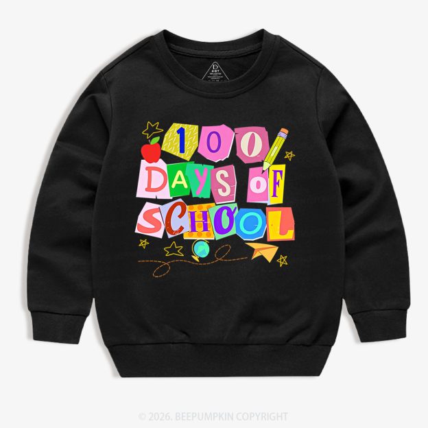 Crafty Classroom 100 Days Edition School Toddler&Kid's Sweatshirt