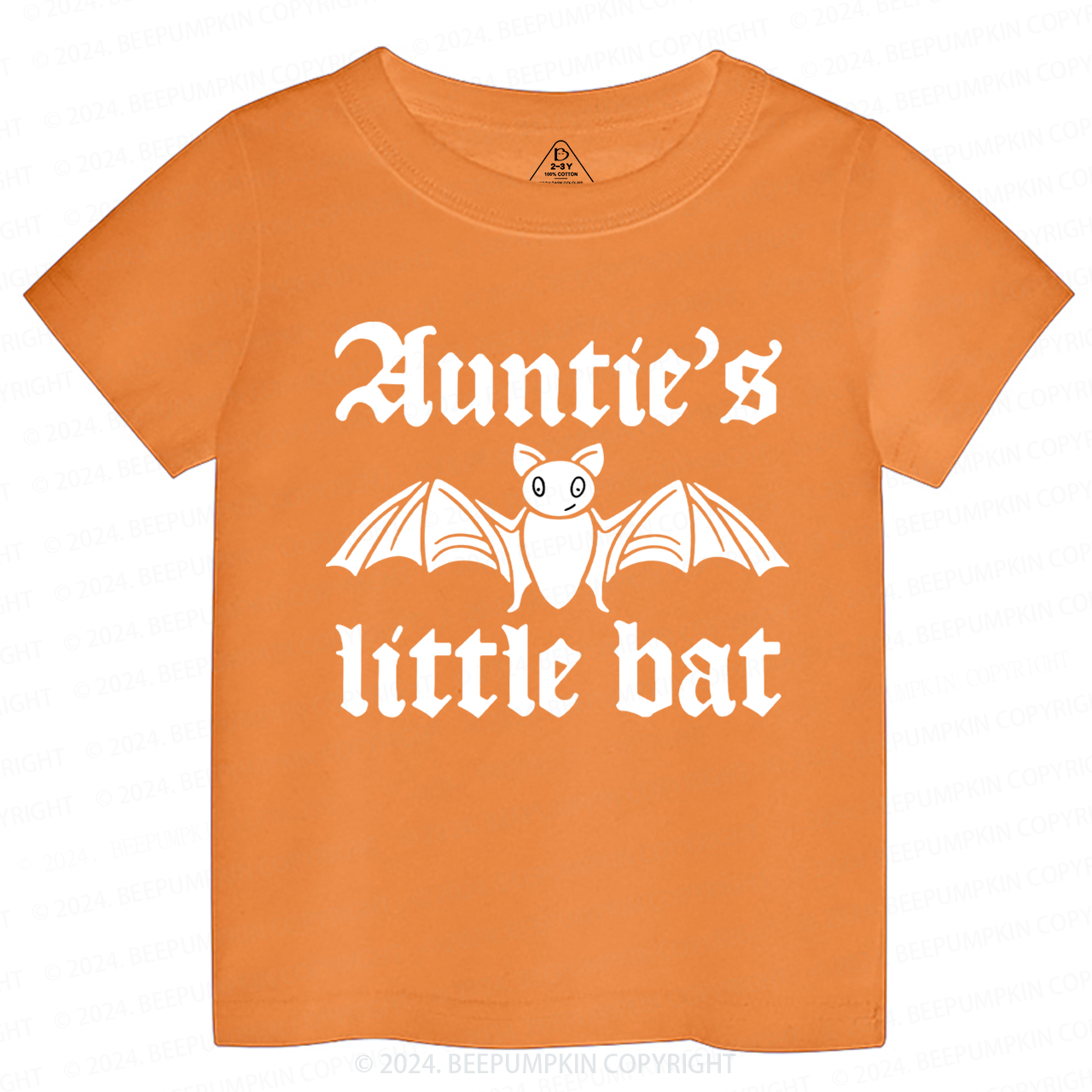 Auntie's Little Bat Halloween Toddler&Kids Tees 