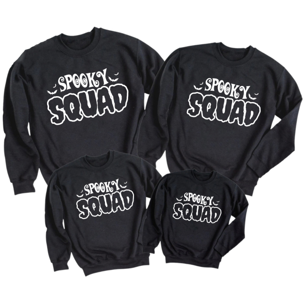 Cute Spooky Squad Halloween Family Sweatshirt
