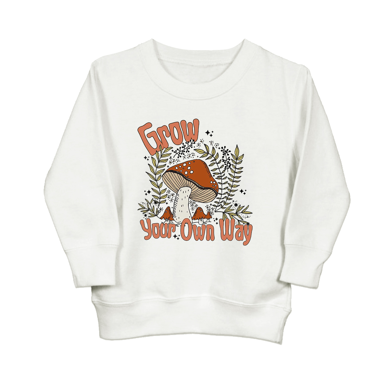Grow Your Own Way Cute Mushroom Kids Sweatshirt Sale-Beepumpkin™