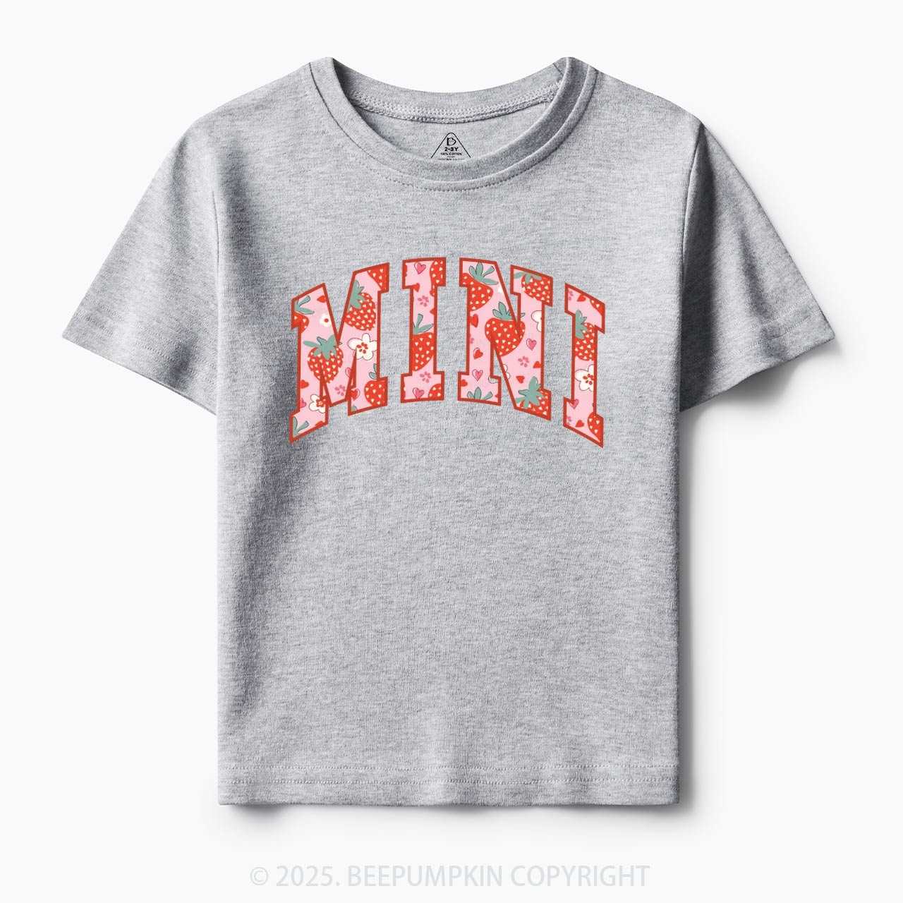 Happy Mini Strawberry Toddler&Kid's Tees Beepumpkin