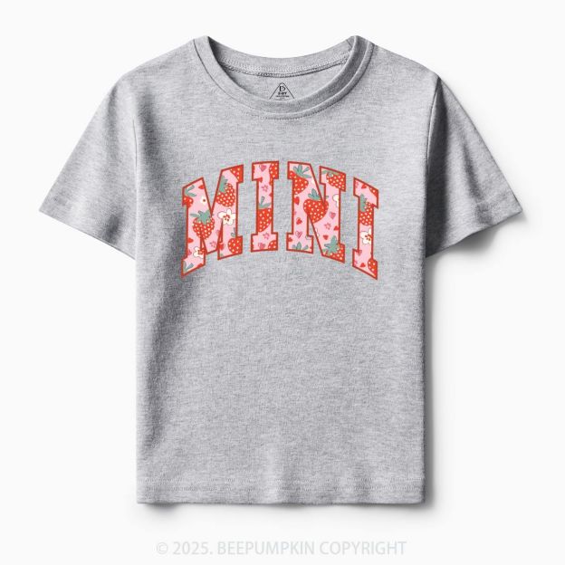 Happy Mini Strawberry Toddler&Kid's Tees Beepumpkin