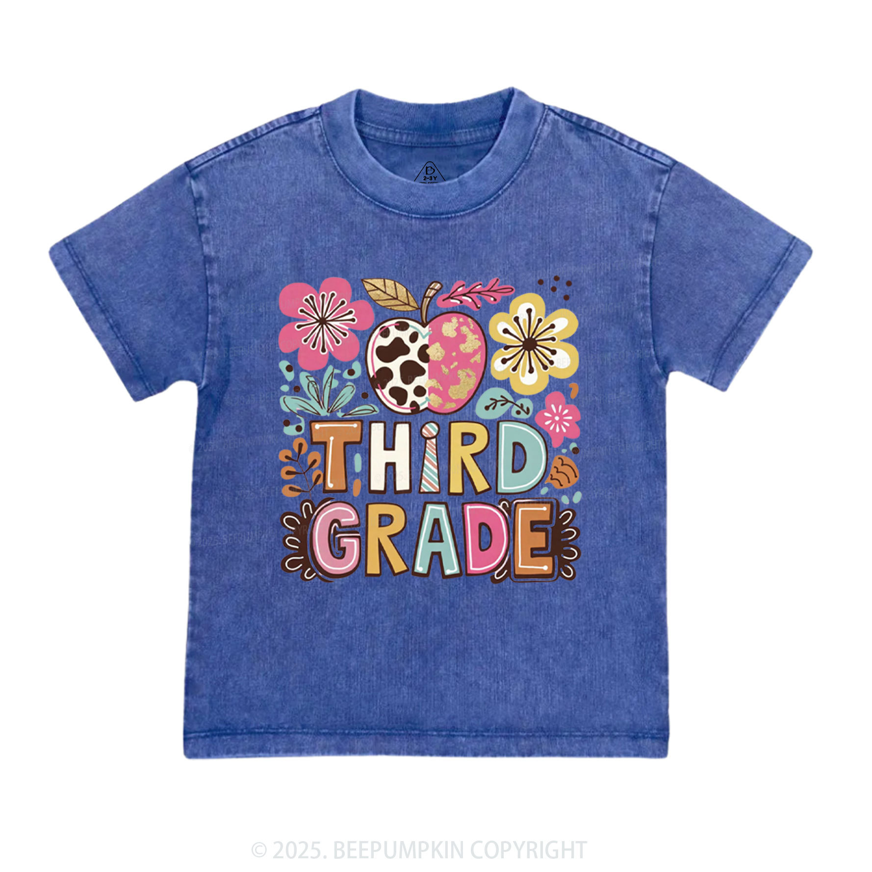 Personalized Apple Blossoms Toddler&Kids Washed Tees