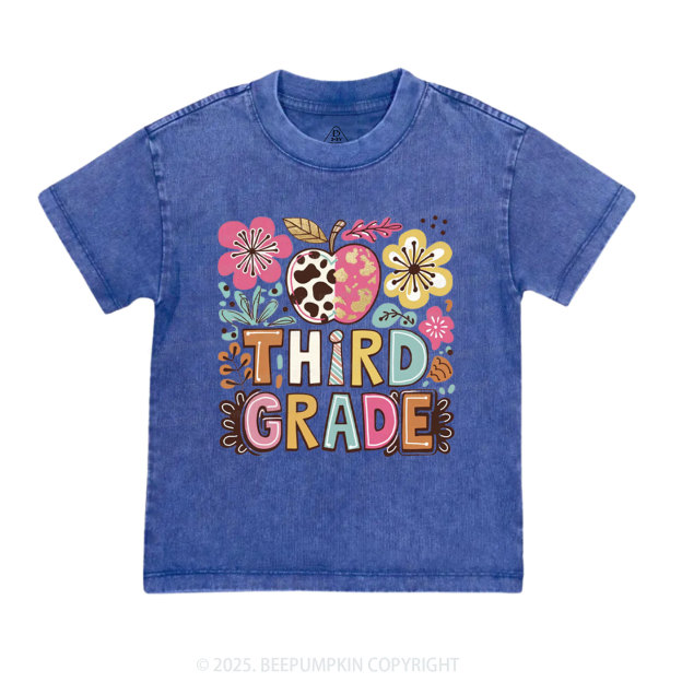 Personalized Apple Blossoms Toddler&Kids Washed Tees