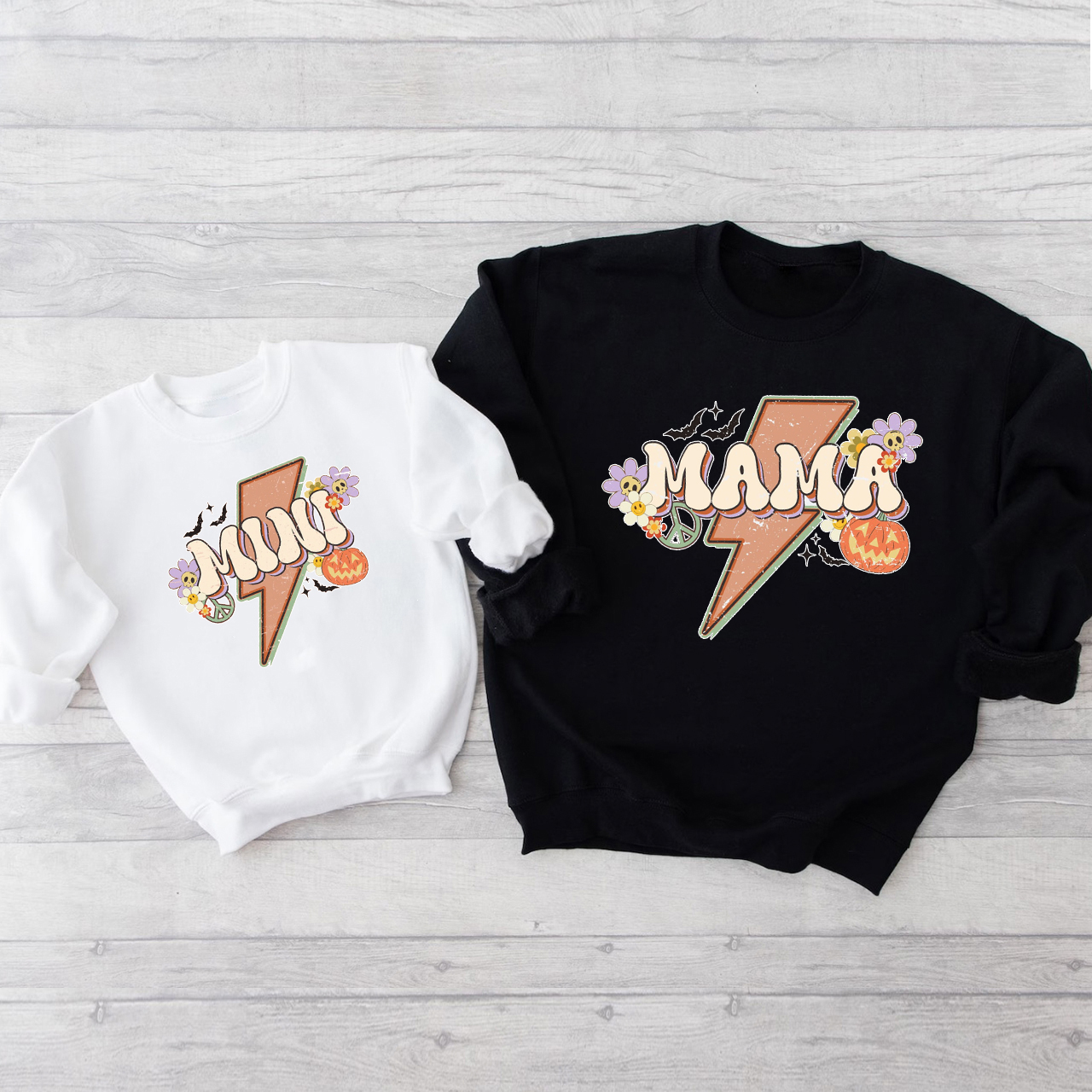 Halloween Momster & Mama's Kids Mom&Me Swetshirt