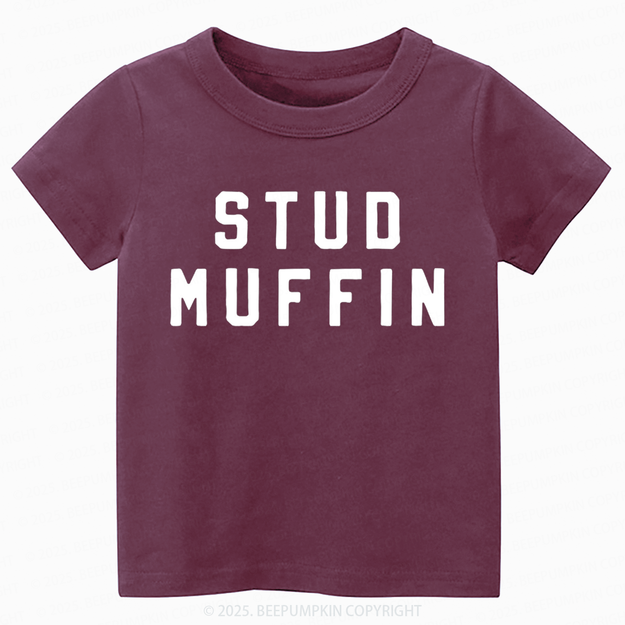 Stud Muffin Valentines Day Toddler&Kids Tees Beepumpkin