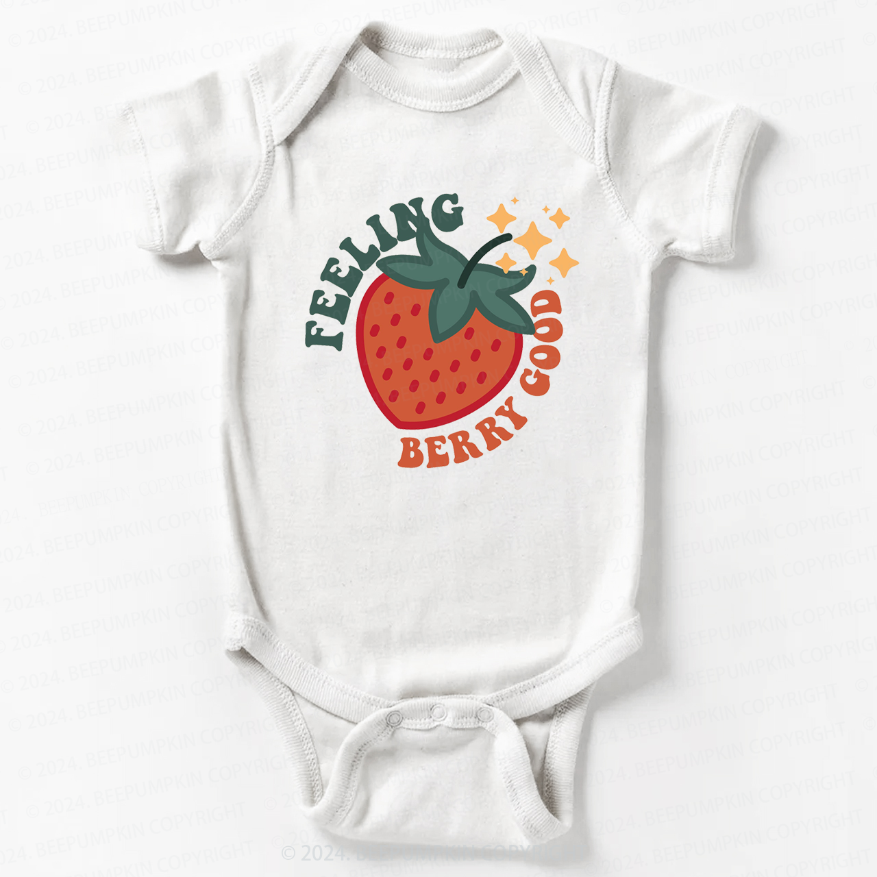 Cute Strawberry Bodysuit For Baby 