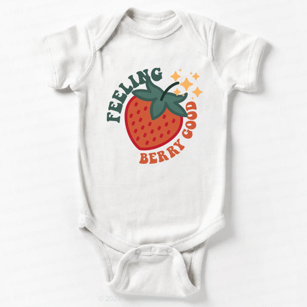 Cute Strawberry Bodysuit For Baby 