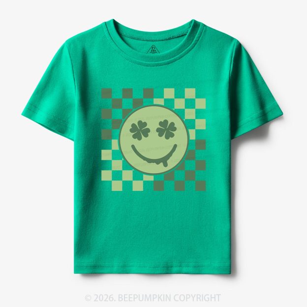 Retro Clover St.Patricks Day Toddler&Kid's Tees Beepumpkin