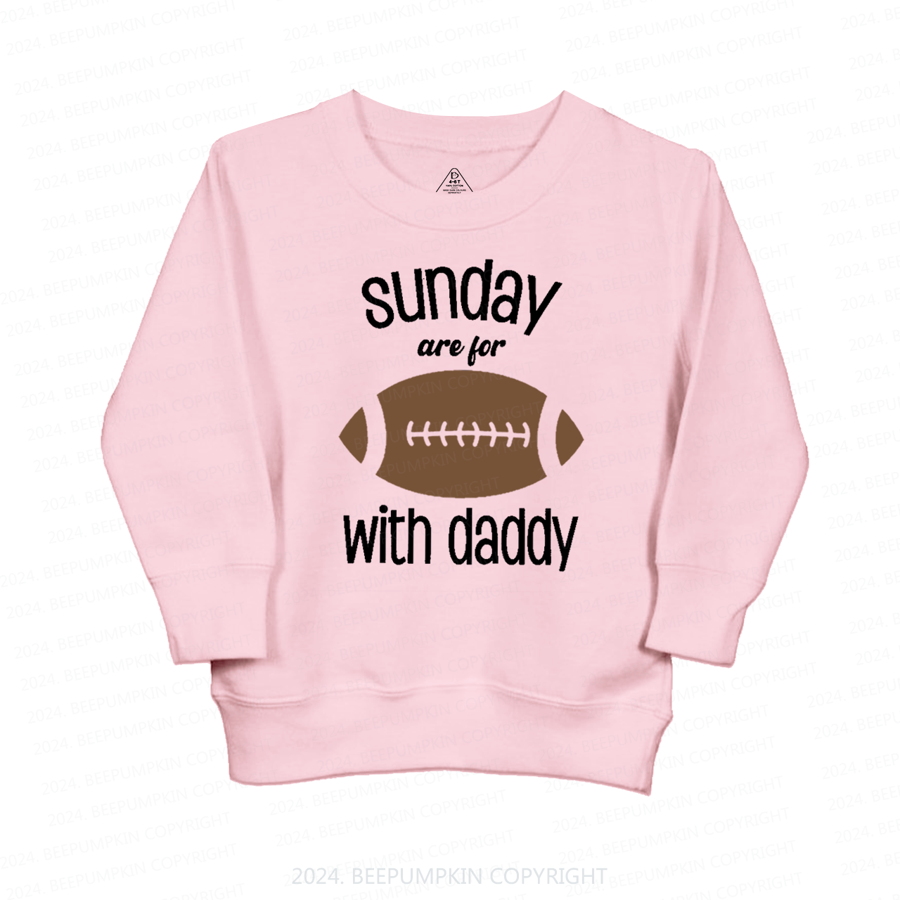Sunday's Are For Football With Daddy Kids Sweatshirt