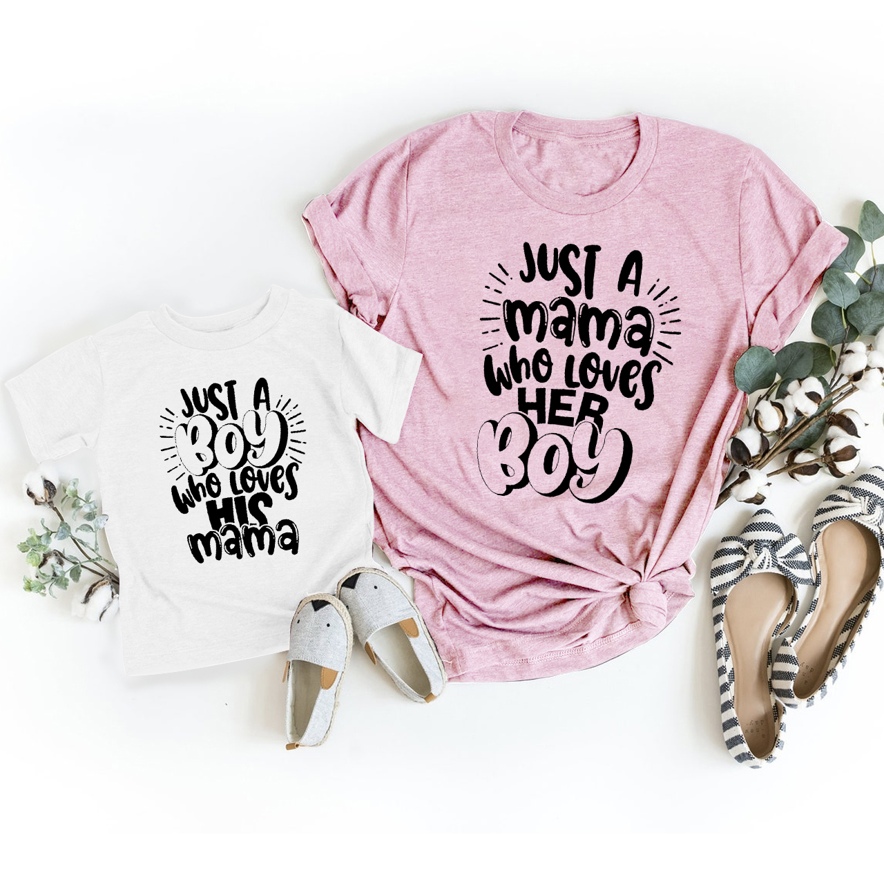 Just A Mama Who Loves Her Kids Mom&Me Shirt