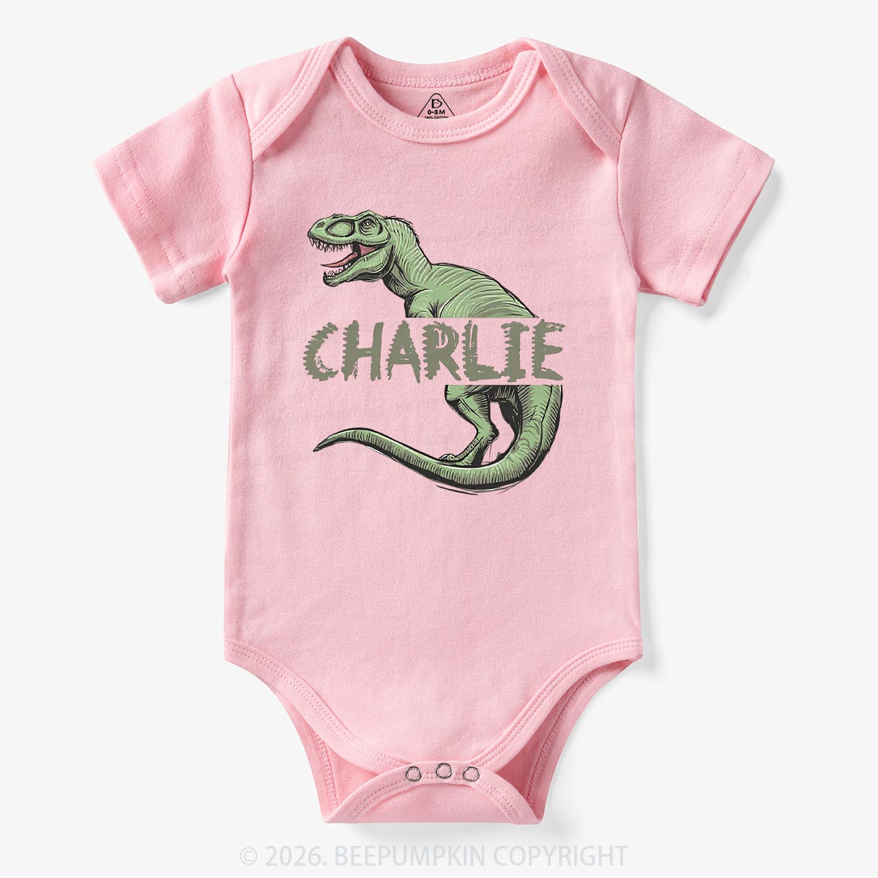 Personalized Roar And Explore Baby Bodysuit