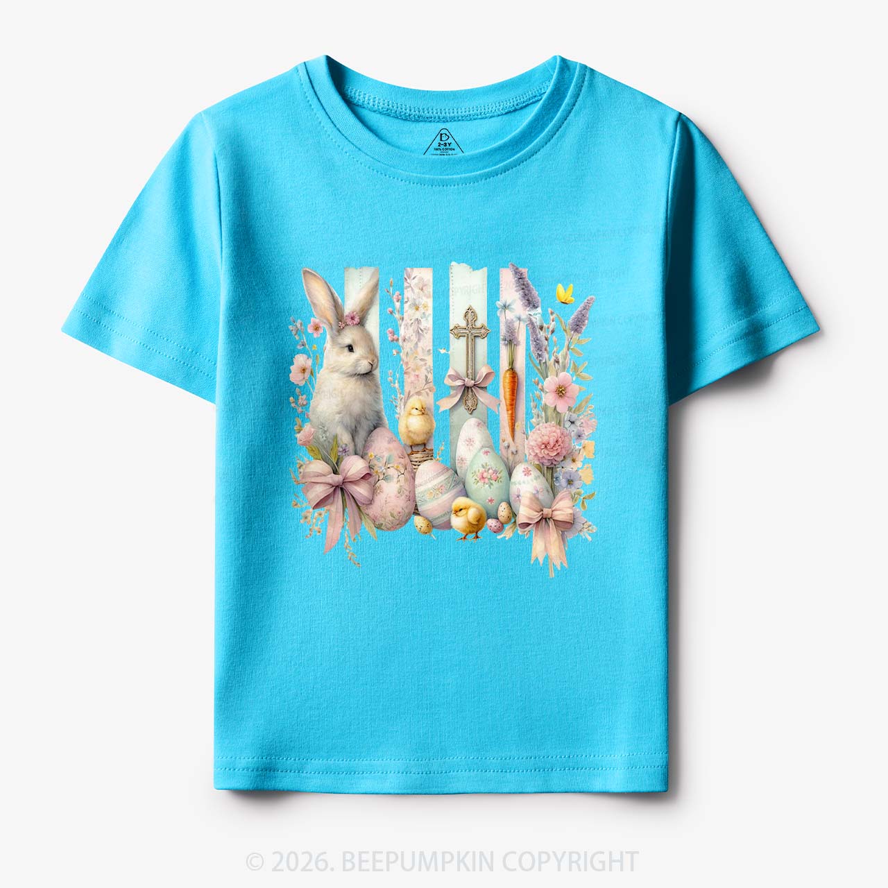 Springtime Faith Bunny Toddler&Kids Tees