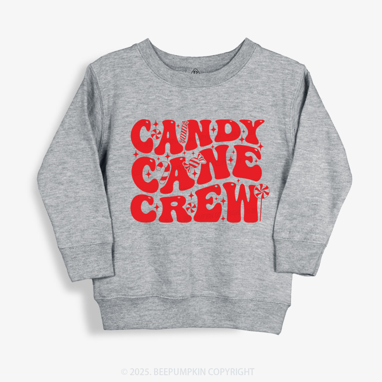 Candy Cane Crew Valentine Kid's Sweatshirt