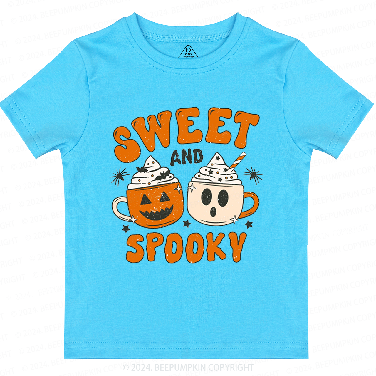 Sweet And Spooky Pumpkin Halloween Toddler&Kids Tees 