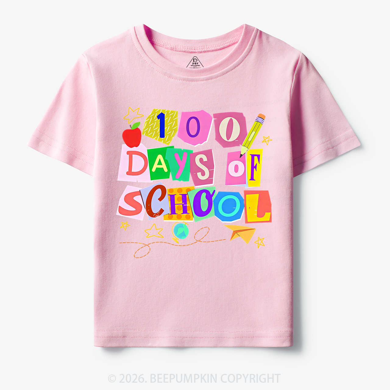 Crafty Classroom 100 Days Edition School Toddler&Kid's Tees