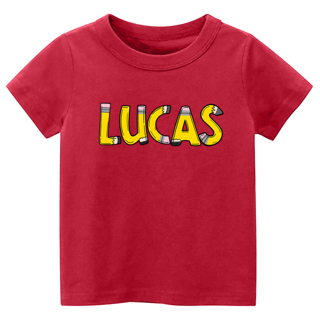 Personalized Pencil Back To School Toddler Shirts