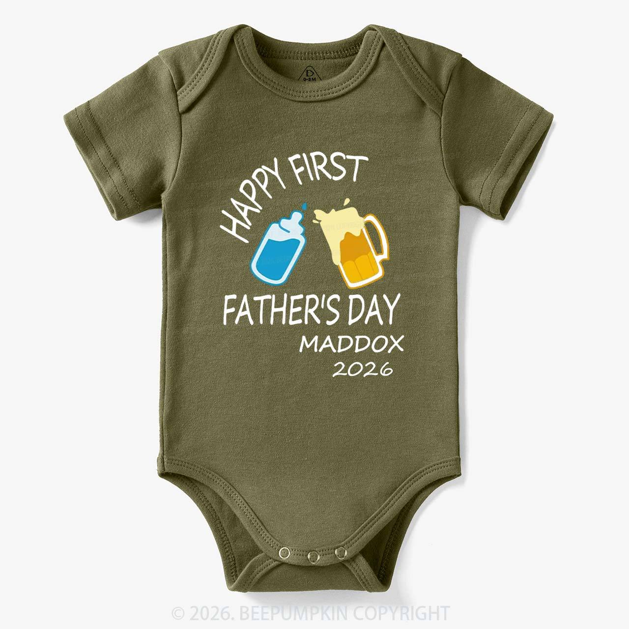 Happy Mother's/ Father's Day Cheers Bodysuit For Baby