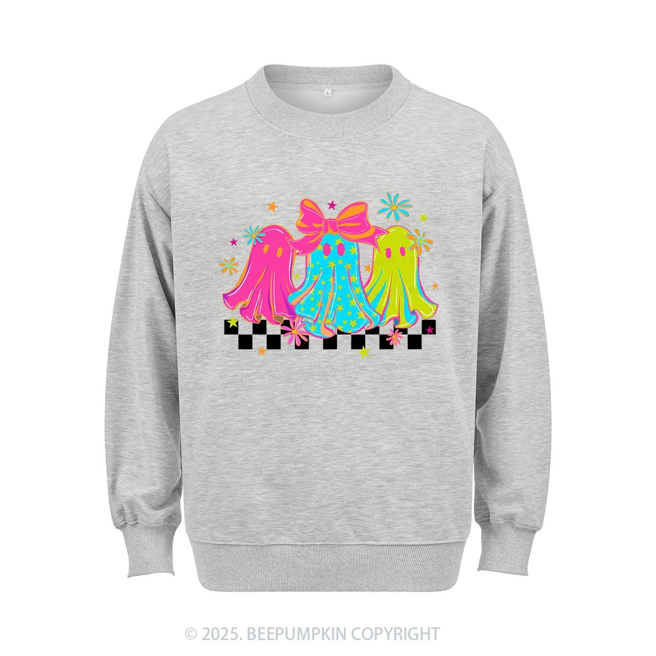 Halloween Ghost Neon Sweatshirt Beepumpkin