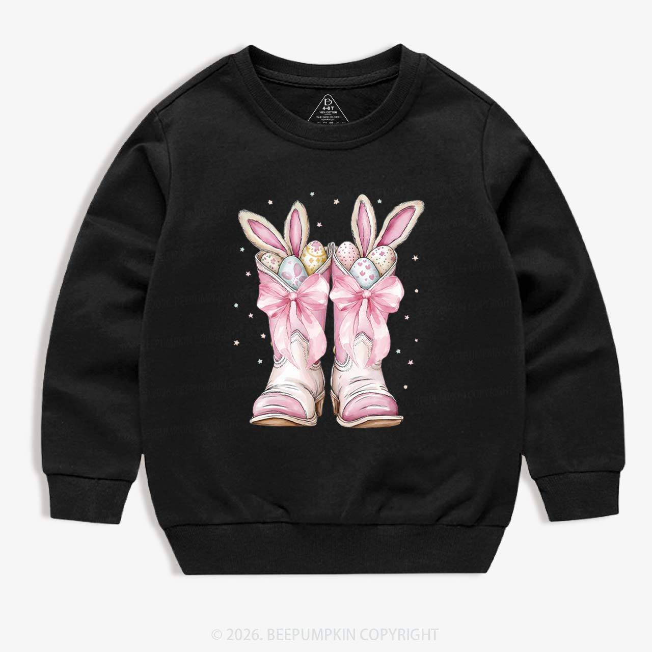 Howdy Easter Bunny Kid's Sweatshirt