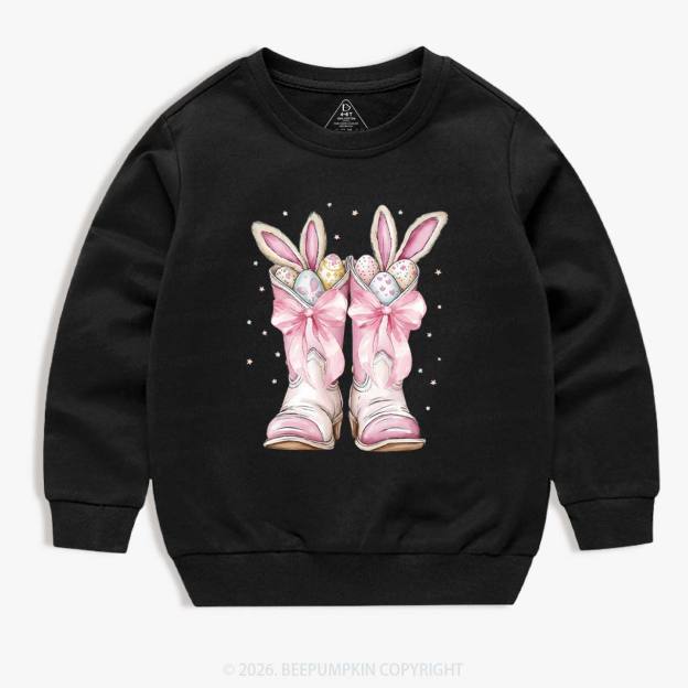 Howdy Easter Bunny Kid's Sweatshirt