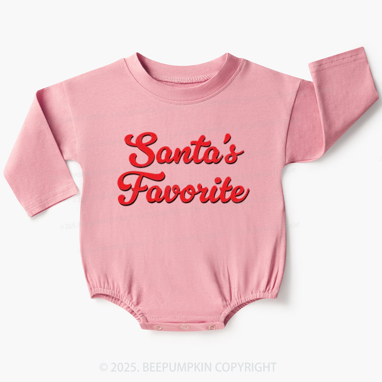 Santa's Favorite Baby Bubble Romper Beepumpkin