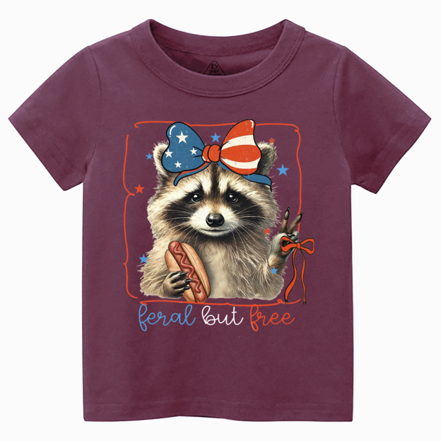 Feral But Free Raccoon Toddler&Kid's Tees Beepumpkin 