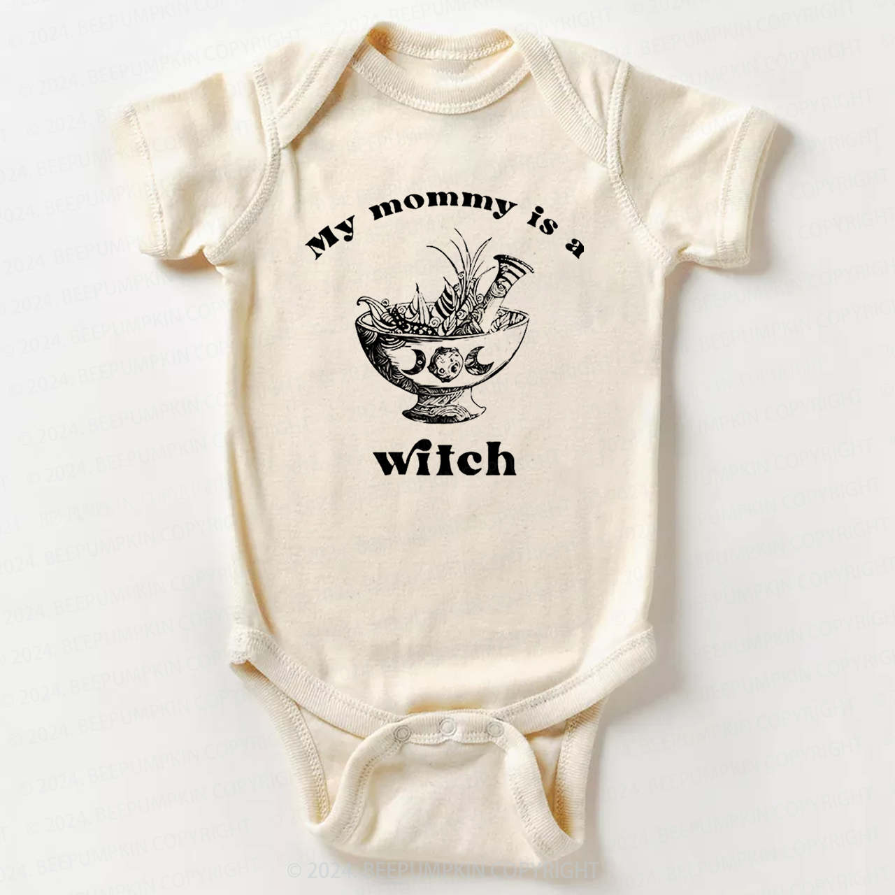 Gothic Mommy Is A Witch Bodysuit For Baby 8 