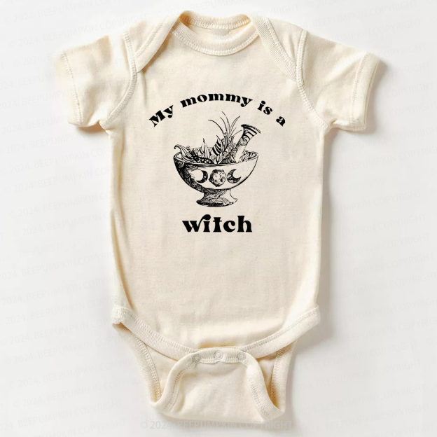 Gothic Mommy Is A Witch Bodysuit For Baby 8 