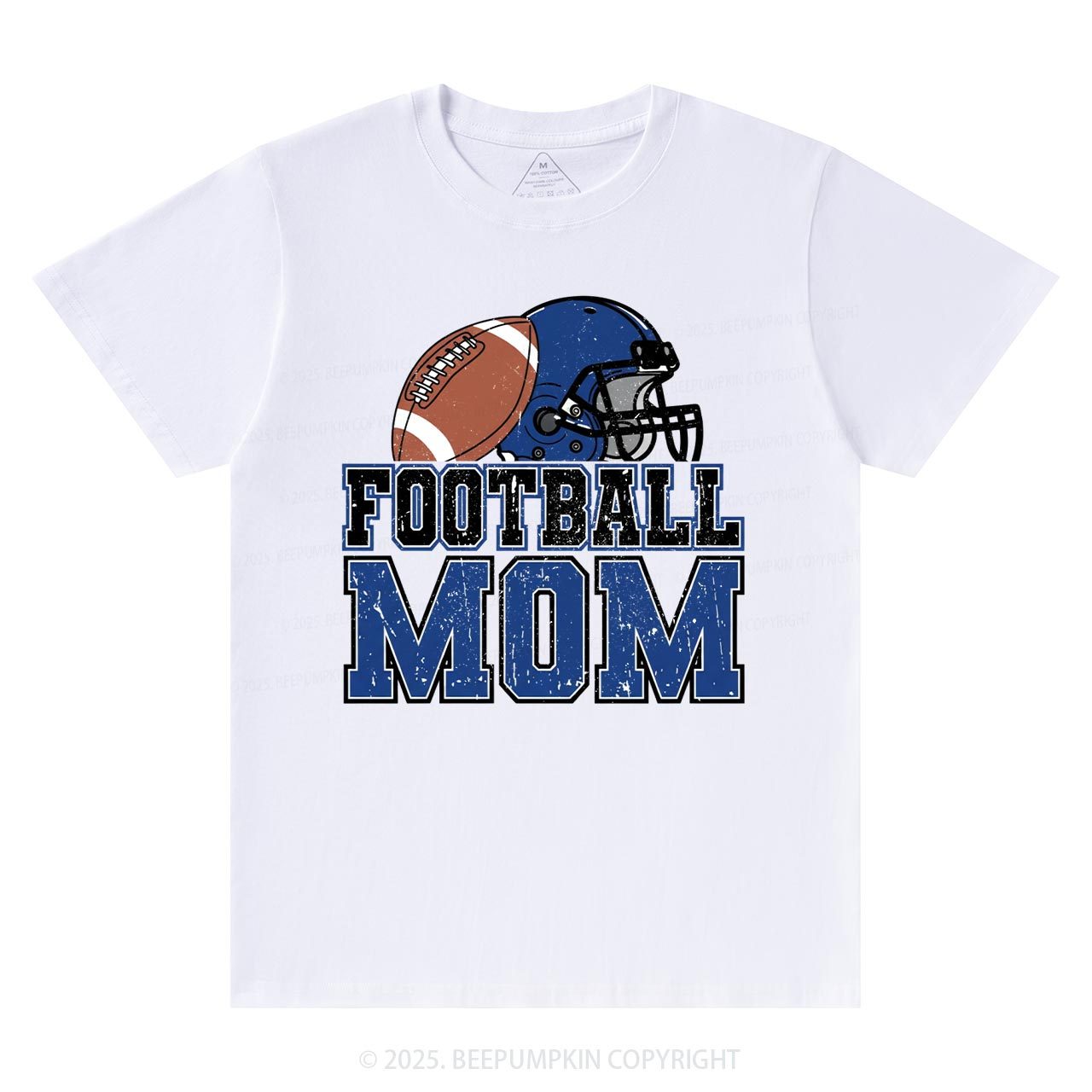 Football Blue Mama T-Shirts Beepumpkin