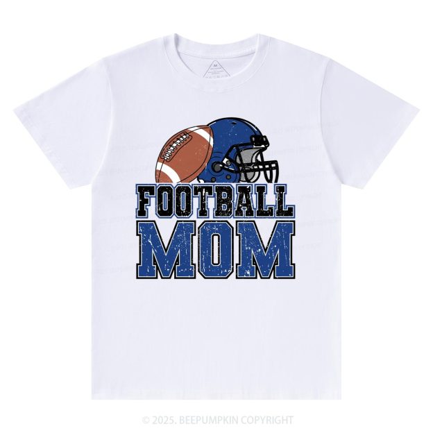 Football Blue Mama T-Shirts Beepumpkin
