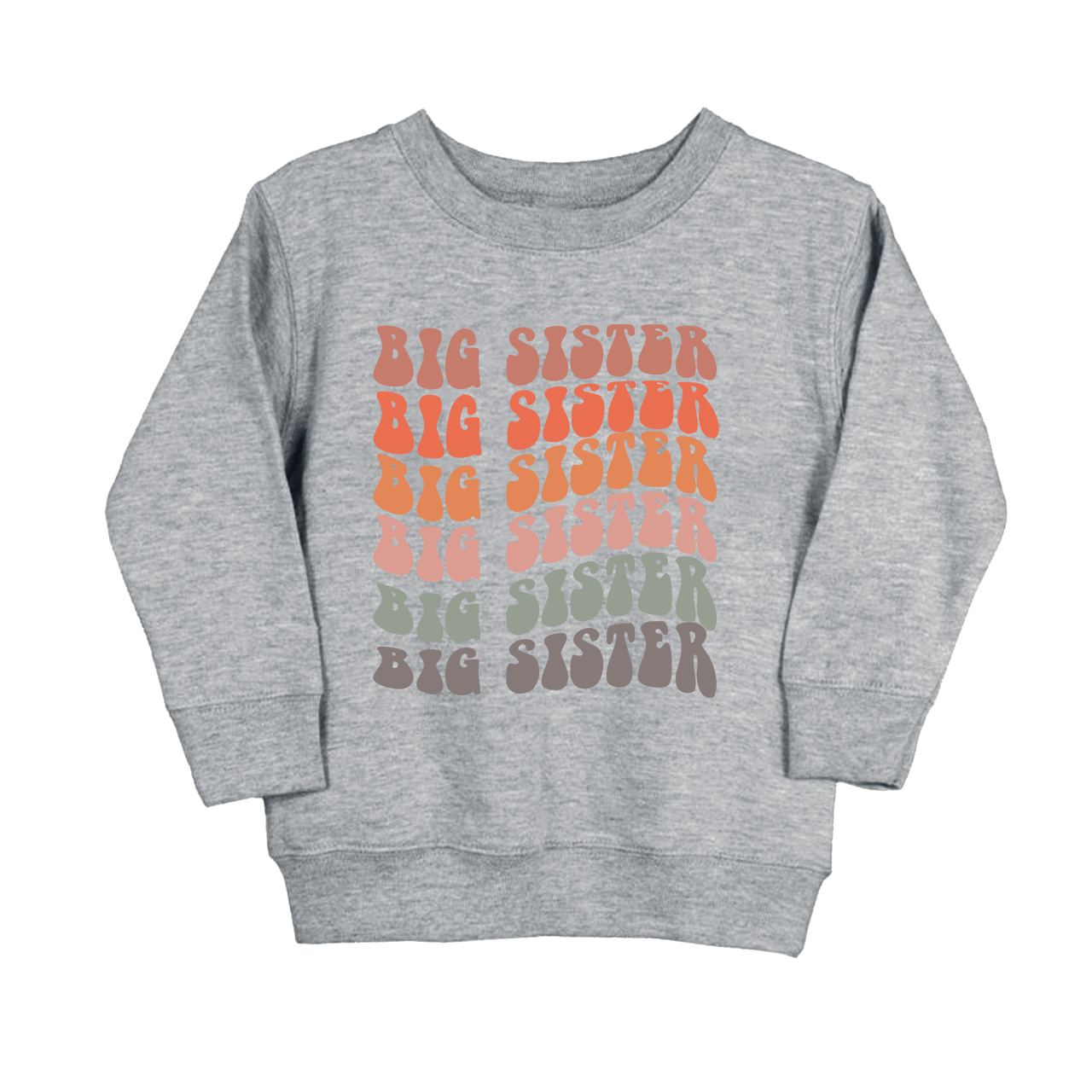 Retro Big Sister Kids Sweatshirt