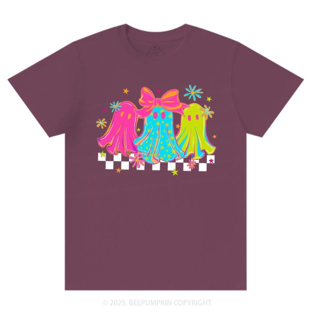 Halloween Ghost Neon T-Shirts Beepumpkin